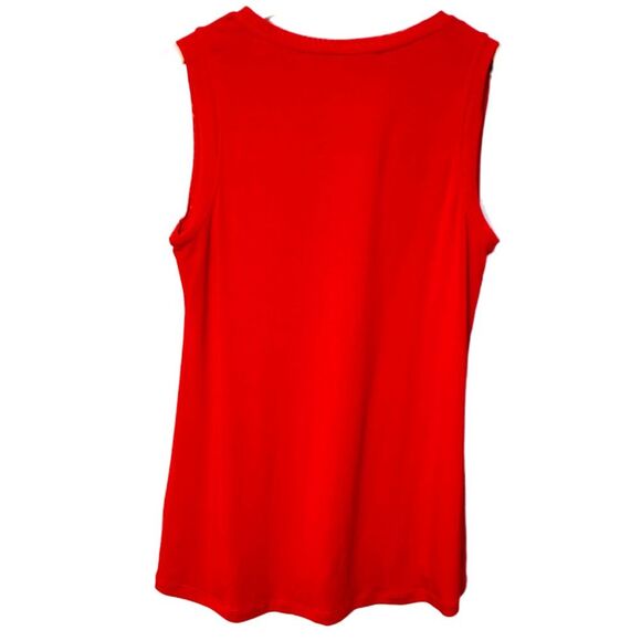 ATHLETA Sleeveless Top Women’s Medium Red Round Neck Model Soft. - Picture 2 of 10